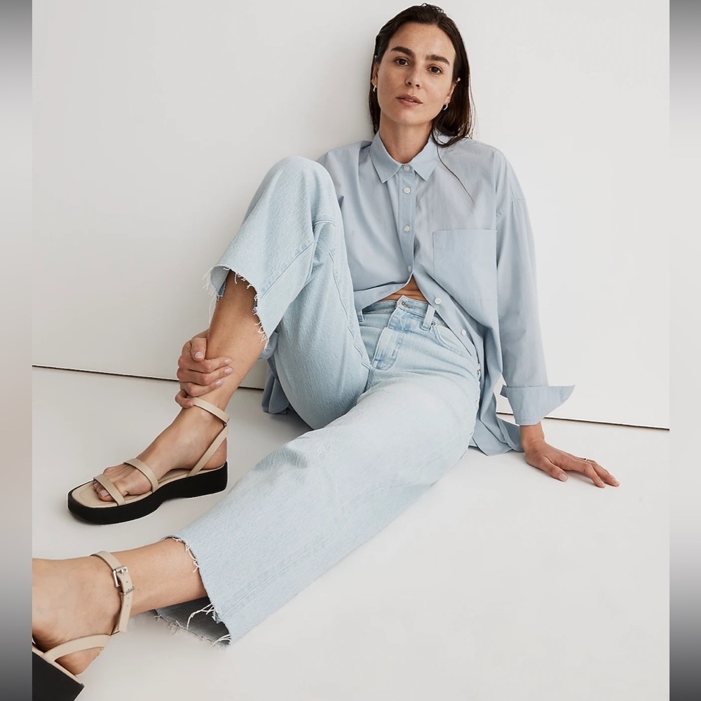 Madewell Perfect Vintage Wide Leg Jean in Ward Wash